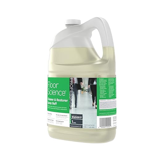 Diversey Floor Science CBD540458 Professional Cleaner and Restorer Spray Buff, Cleans & Shines with Citrus Scent, Ready-to-Use, 1-Gallon