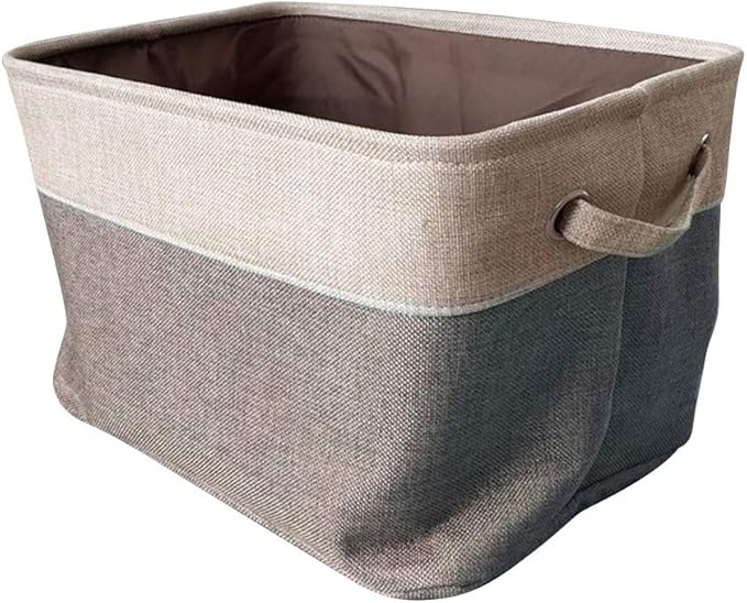 Forart Laundry Basket Storage Baskets Double Layers Storage Box Canvas Toy Organizer