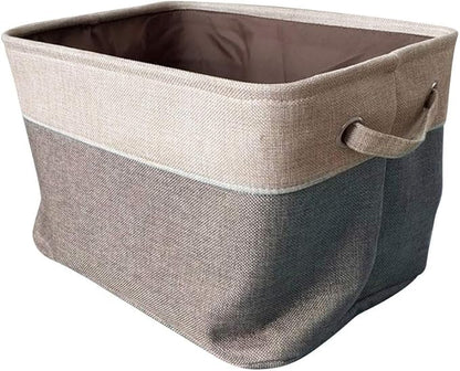 Forart Laundry Basket Storage Baskets Double Layers Storage Box Canvas Toy Organizer