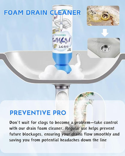 Foaming Powerful Drain Cleaner, 2PACK Sink Drain Cleaner, The Ultimate Solution for Clogged Drains