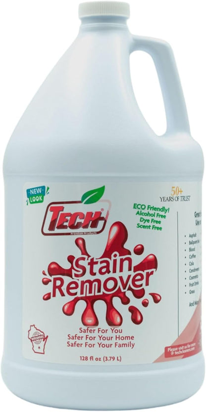 TECH Multi-Purpose Stain Remover, 128 oz, For Carpet, Clothes, Upholstery, and Other Fabrics