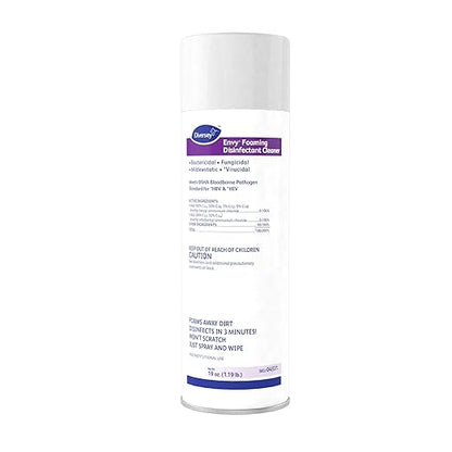 Diversey 04531 Envy Foaming Disinfectant Cleaner, EPA registered Hospital Grade Sanitizing Spray with Lavender Scent, Aerosol, 19-Ounce