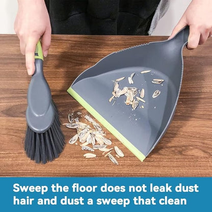 Dust pan Broom Dustpan Brush - Dust Pans with Brush, Hand Broom and Dustpan Set, Dustpan and Brush Set, Handheld Broom and Dustpan Set, Dustpan are Used to Clean, Floors, Tables, Animal Cages (3pcs)