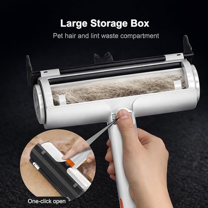 Pet Hair Remover for Furniture, Reusable Lint Roller for Pet Hair, Self Cleaning Pet Hair Remover for Couch, Carpet, Rugs, Car Seats & Bedding, Cat and Dog Hair Remover Tool