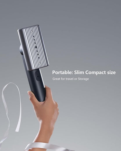 G9 Pro Smart Handheld Steamer for Clothes – Global Voltage Adaptation(100-240V), Palm-Sized & Lightweight (1lb), Dual Steam Modes, Easy Wrinkle Remover, Auto Shut-Off, Travel & Home Double Use (Metal)