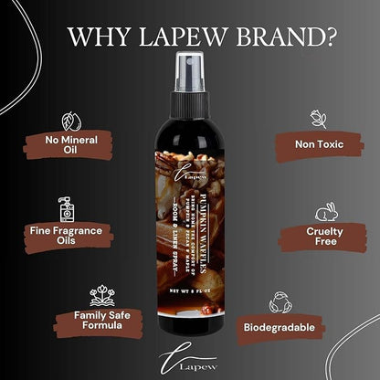 Lapew Room & Linen Spray | Fragrance Mist for Home, Car & Office | Fabric & Air Freshener | Neutralizing Mist | Made in USA | Pumpkin Waffles