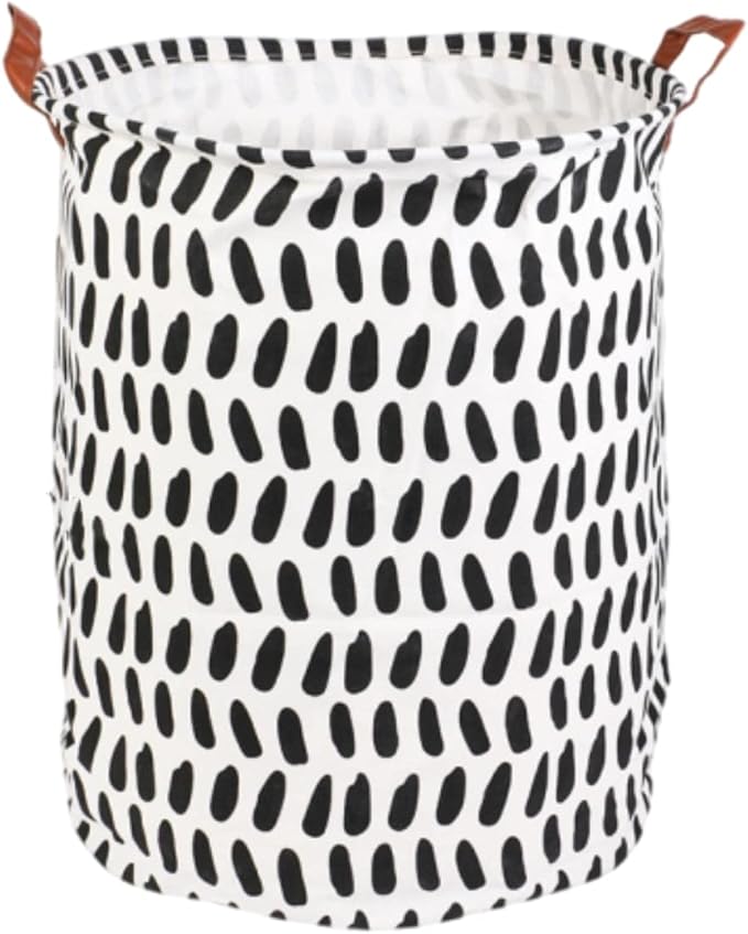 1PC Folding Laundry Basket Round Storage Bin Bag Large Hamper Collapsible Clothes Toy Basket Bucket Organizer Large Capacity