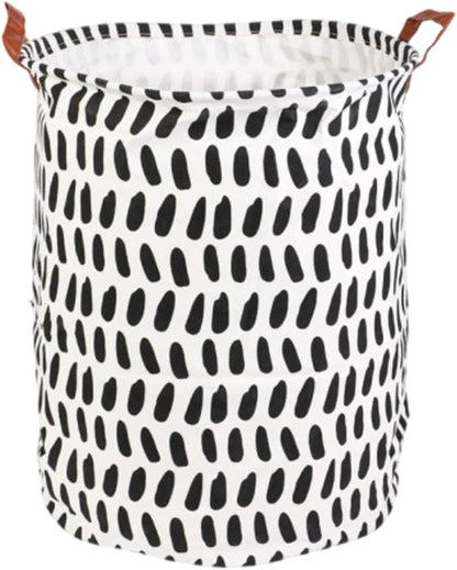 1PC Folding Laundry Basket Round Storage Bin Bag Large Hamper Collapsible Clothes Toy Basket Bucket Organizer Large Capacity
