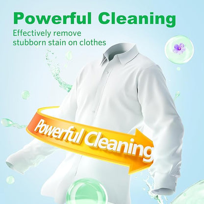 Laundry Detergent Sheets Fresh Scent 300 Loads No Plastic Jug, Home Laundry Sheets for Family150 Count