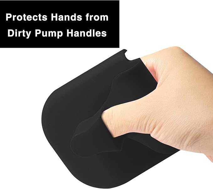 4 PCS Gas Gloves for Gasoline Pump, Protect Hands from Filthy Reusable Magnetic Gas Glove for Car