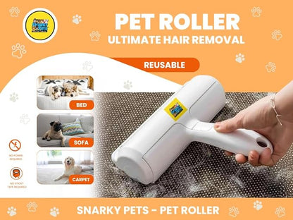 Pet Hair Roller – Reusable Pet Hair Remover for Furniture, Carpet & Car – Dog & Cat Hair Lint Roller – Pet Odor & Fur Buster – Grooming Essential & Upholstery Cleaner – Sticky, No Refills