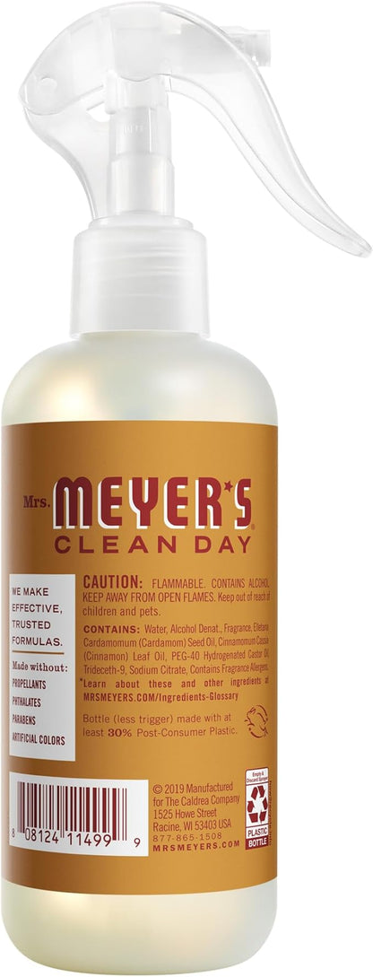 MRS. MEYER'S CLEAN DAY Room Spray, Apple Cider Scent, 8 Fl Oz Bottle