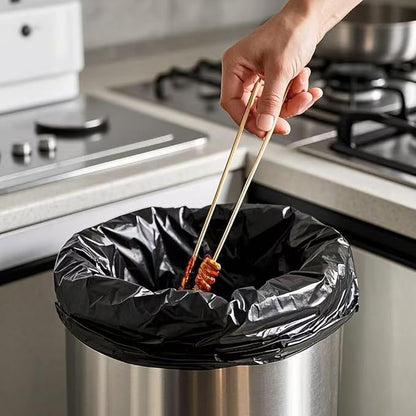 Trash Bags 16-18 Gallon Drawstring Garbage 26x33 inches black Heavy Duty Plastic Garbage Bags for Household Kitchen Bedroom Bathroom Living room Office Restaurant Thickened Stretchy
