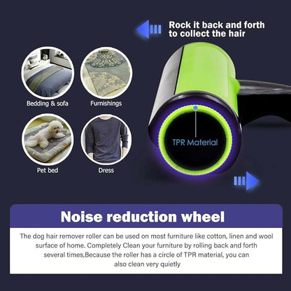 Pet Hair Remover Roller – Reusable Dog & Cat Hair Cleaner for Furniture, Clothing & Car Interiors, Eco Friendly Ergonomic Manual Lint Roller for a Fur Free Home & Everyday Cleaning