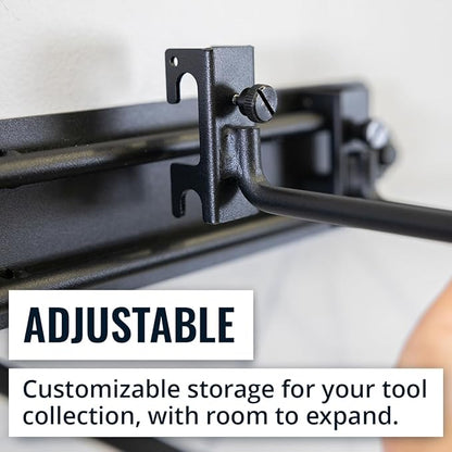 StoreYourBoard Garage Tool Organizer Wall Mount – Heavy Duty Garage Wall Organizer for Garage Organization and Storage, Broom Holder Wall Mount for Gardening Tools & Yard Tools – 32" Holds 300 lbs