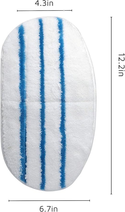 8 Pack Steam Mop Pads for PurSteam ThermaPro 10-in-1 Steam Mop Washable Reusable Pads by Flammi