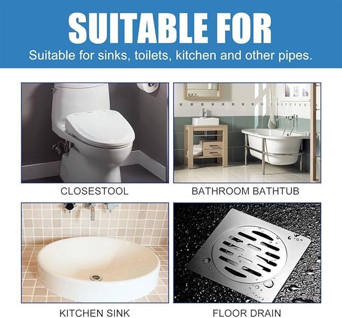 Powerful Kitchen Pipe Dredging Agent, Dredge Deodorant, Toilet Sink Drain Cleaner, Sewer Household Cleaning Tools