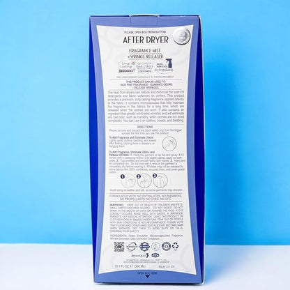 After Dryer Fabric Freshener & Wrinkle Release Spray - For Clothes & Laundry - Luxury Fragrance Odor Remover & Wrinkle Releaser - For Home & Travel - Fresh Linen Scent - 10.1 fl oz.