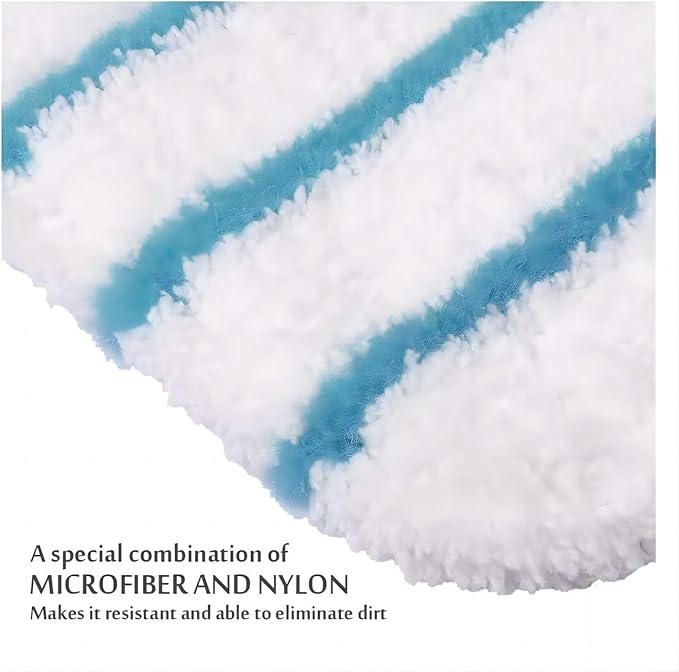 6 Packs Replacement Mop Pads Compatible with Black & Decker Steam Mop SM1600 SM1610 SMP20 Series HSMC1361SGP BDH1855SM, Microfiber Reusable Washable Mop Pads for Floor Cleaning