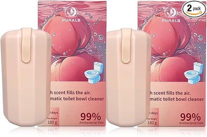 Toilet Bowl Cleaner,Toilet Tank Cleaner,Automatic toilet inside bowl Cleaner,Pink Stuff Tablet In Bottle Cleanser (2PCS Pink)