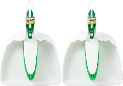 Libman Dust Pan and Brush Set | Portable Cleaning Brush | Mini Broom and Dustpan | Handheld | 2-Pack