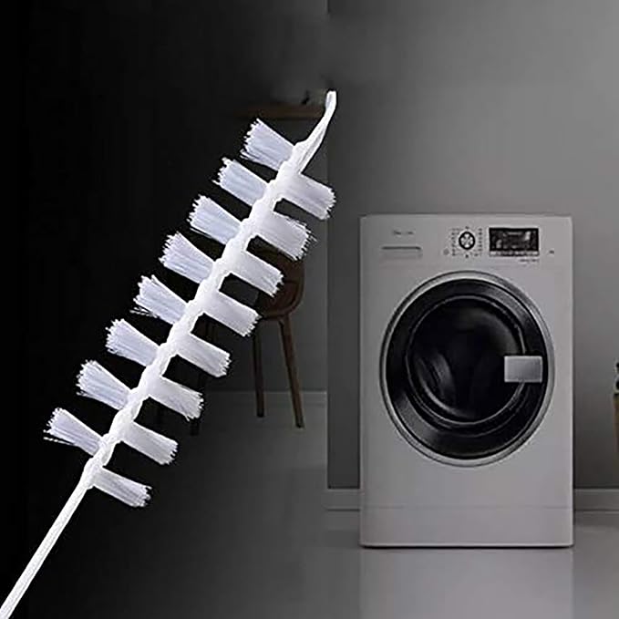 Rolling Washing Machine Cleaning Brush Long Flexible Cleaning Brush Durable Nylon Washer Drum Brush Cleaner Dryer Vent Cleaning Tool Cleaner Kit for Home Bathroom (2)
