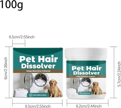 Pet Hair Dissolver - Gentle Laundry Cleaning Agent, Cat far Remover For Washing Machine, deap Clean Stain Removal Additive, Wash Cycle Accessory Case Bottle Tub | for Clothes Bedding Cleaning