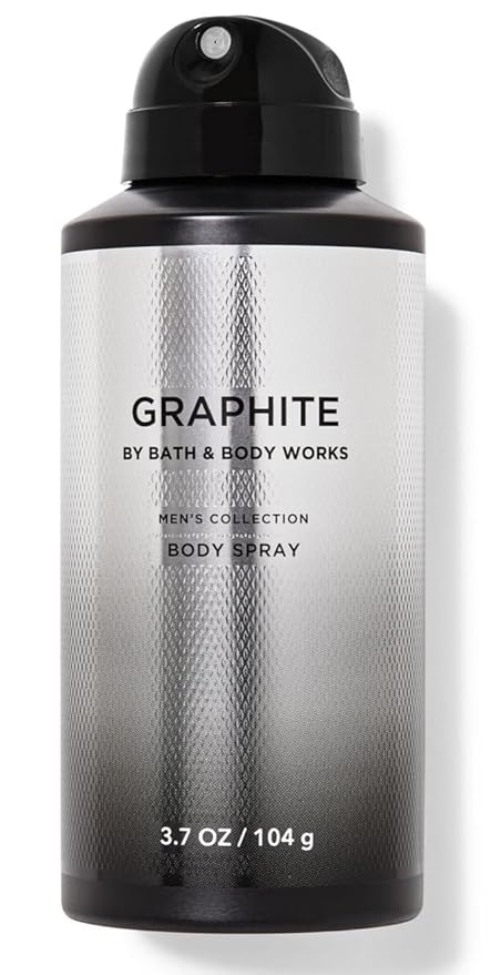 Bath & Body Works - Men's Collection - 3 Piece Bundle - Spray - Body Cream - Shower Gel and Diamond Soap (Graphite)