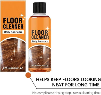 5 in 1 Floor Cleaner Polish - Hardwood Floor Cleaner for Mopping, Stain & Odor Remover, Natural Shine Restorer for Tile, Laminate, Kitchen, Bathroom Floors (2Pcs)