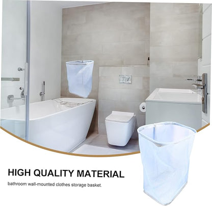 Alipis 1pc Wall Hanging Laundry Basket Clothes Organizer for Home Use Space-saving Design for Dirty Clothes Storage