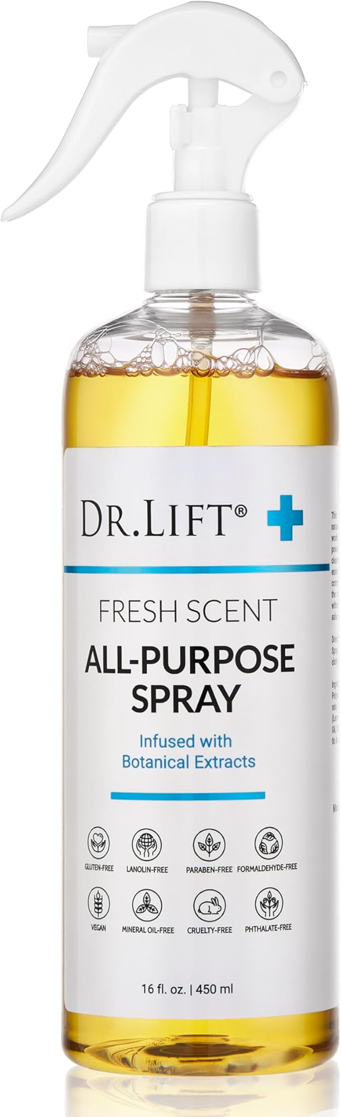 All Purpose Spray Cleaner, Multi Surface Cleaning Spray with Essential Oils for Kitchen and Bathroom, Natural Household Cleaner for Everyday Use, Eco Friendly, Fresh Scent, 16 Fl Oz