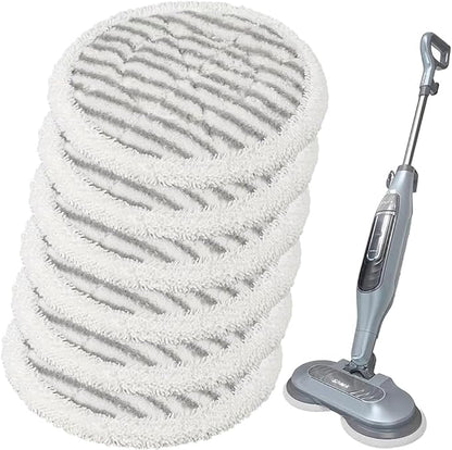 Replacement Steam Mop Pads for Shark Steam Mop Pads Compatible with Shark S7000AMZ S7000 S7001 S7001TGT S7000 Series Steam & Scrub All-in-One Hard Floor Steam Mop (6-PACK)