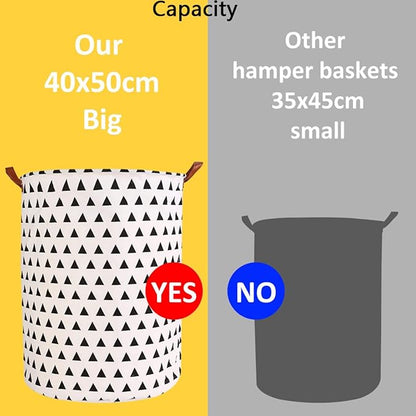1PC Folding Laundry Basket Round Storage Bin Bag Large Hamper Collapsible Clothes Toy Basket Bucket Organizer Large Capacity