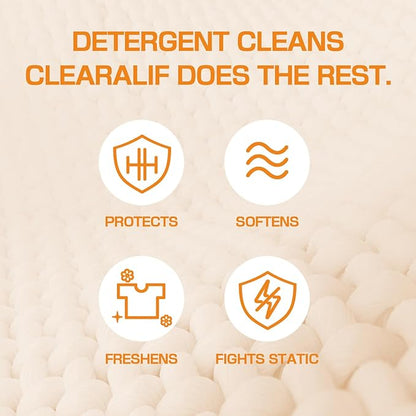 CLEARALIF laundry Fabric Softener Sheets, AMBER DUSK Scent, 160 Loads, Eco Friendly, Great For Travel, Apartments, Dorms.