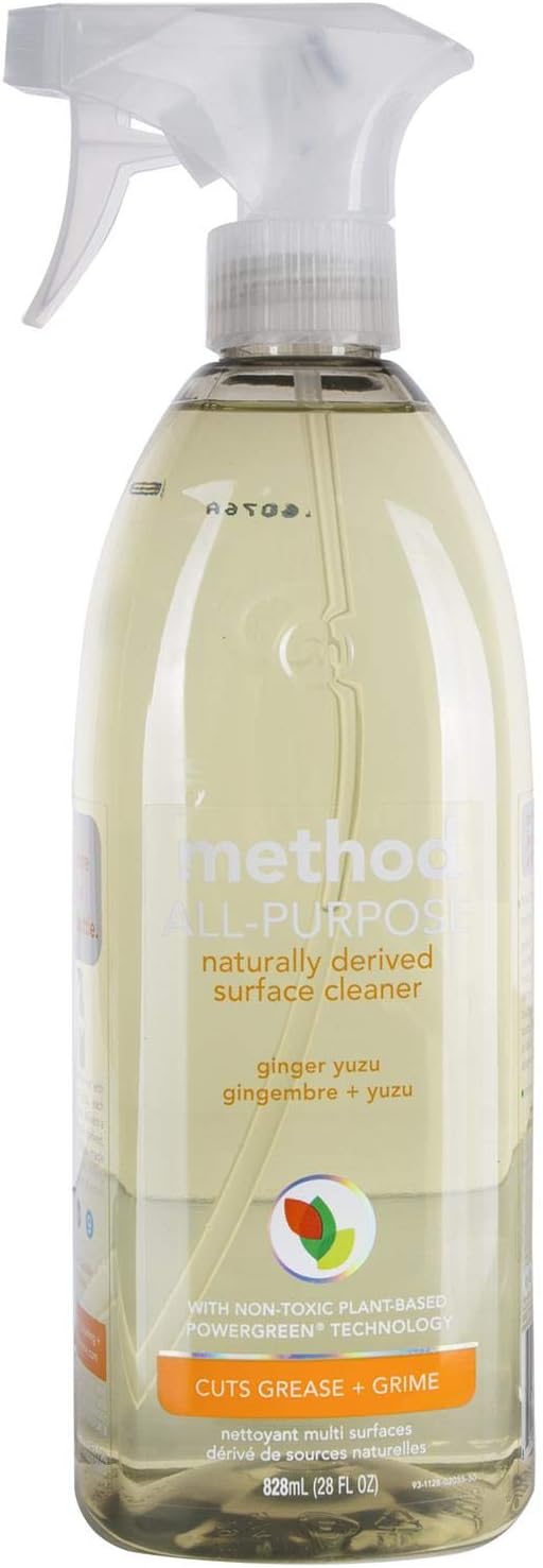 Method Naturally Derived All Purpose Surface Cleaner Spray, Ginger Yuzu, 28 Ounce
