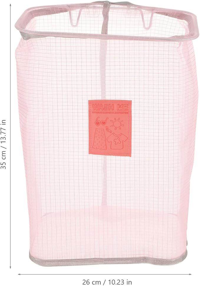 Wall-mounted Foldable Laundry Basket Nail Hook Compact Clothes Organizer for Bathroom and Home Space-saving Storage