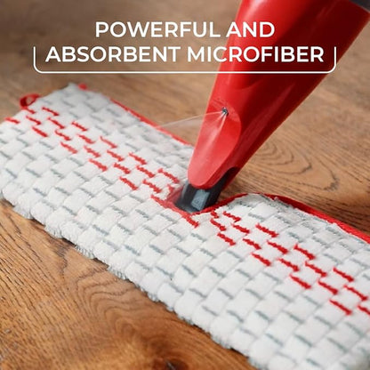 O-Cedar Genuine ProMist MAX Spray Mop Head Replacement (Pack of 4) | Machine Washable | Reusable | Microfiber Refill | Removes 99% of Bacteria