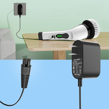 Replacement Charger for Voweek Electric Spin Scrubber VWS211/SP02, Compatible with LABIGO Cordless Cleaning Brush LA1 Pro Model KS-2619 Replacement,9V AC Adapter Power Supply Cord