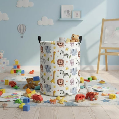 Baby Laundry Hamper kids laundry Basket Waterproof Laundry Bag for Bedroom Toy Clothes Organizer Room Décor(Animal)
