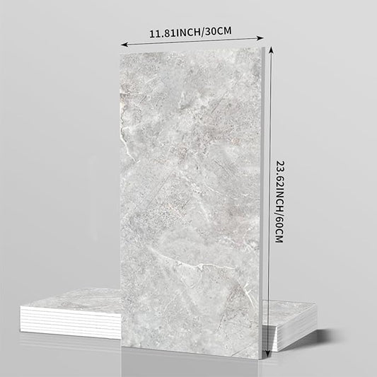 10-Sheet 23.6"x11.8" Marble Peel and Stick Wall Panels (19.4 Sq. Ft. Coverage), PVC Backsplash Tile for Living Room, Bedroom, Kitchen, Dining Room
