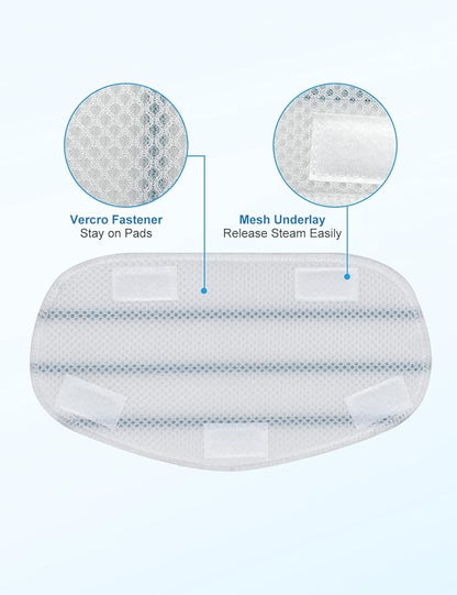 8 Pack Pur Steam Mop Pads Compatible with PurSteam ThermaPro 10-in-1 and 211 Steam Mop Cleaner Microfiber Pur Steam Mop Replacement Pad Washable Reusable Steam Mop Pads for Steamer Floor Cleaning