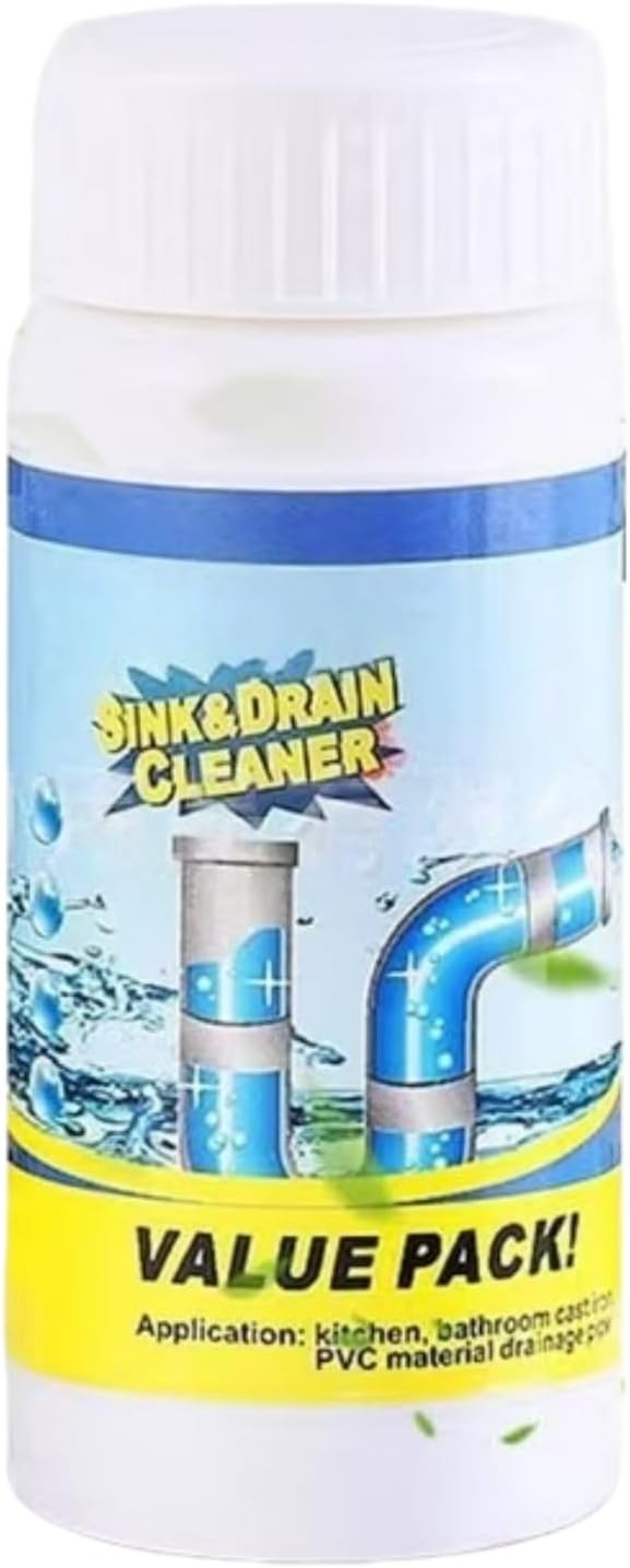 Sink and Drain Cleaner, 2026 New Sink and Drains Cleaner, Multi-functional Sink and Drain Cleaner Powder Cleaning, Drains Foam Cleaner, Powerful Pipe Dredging Agent for Kitchen Toilet ﻿ (1)