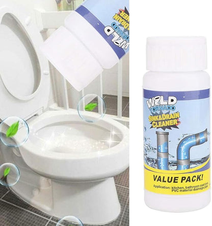 Drain Cleaner, Liquid Hair Drain Clog Remover & Cleaner,Quick Foaming Toilet Cleaner, Clog Remover for Kitchen Drain, Sinks, Tubs,Toilet Clean