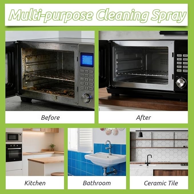 Multi-purpose Electrolyzed Ion Household and Kitchen Cleaning Spray, Multi-purpose Kitchen Grime Remover for Household Cleaning, Convenient Handheld Cleaner for Home Family (1pc)