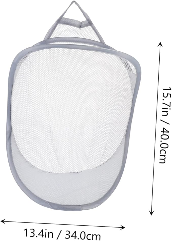 PRETYZOOM 2pcs Wall Hanging Laundry Organizer Basket Breathable Sundries Storage Baskets for Dirty Clothes Neat Home Decor Space-saving Design