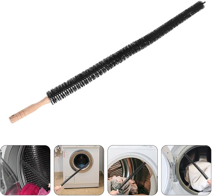 STOBAZA Washing Machine Cleaner Brush and Dryer Lint Brush with Long Handle, Flexible Hose Cleaning Tool for Washer Tub and Vent, 2pcs Set for Appliance Interior and Dryer Vent Maintenance