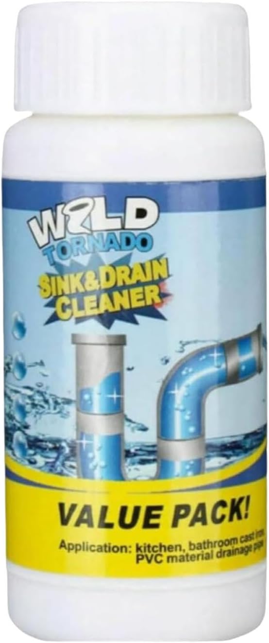 Drain Cleaner, Multi-functional Sink and Drain Cleaner Powder, Pipe Dredging Agent, for Kitchen Toilet Pipeline Quick Cleaning Tool (1pc)