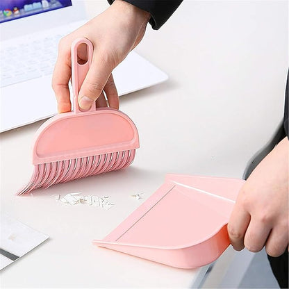 Mini Broom and Dustpan Set, Compact Cleaning Kit for Home Car Camping Small Spaces Pet Cleanup and Travel
