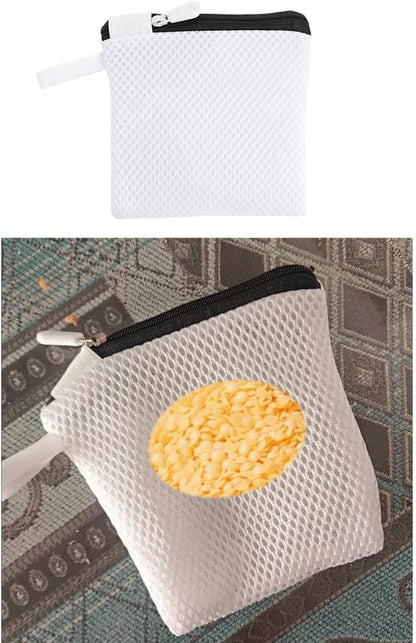 2 Pack In-Wash Scent Booster Beads Laundry Bag with Zipper Laundry Detergent Pacs Wash Bags for Soap Pacs Pods Sheets Scent Crystals Washing Machine Cleaner Descaler Deep Cleaning Tablets