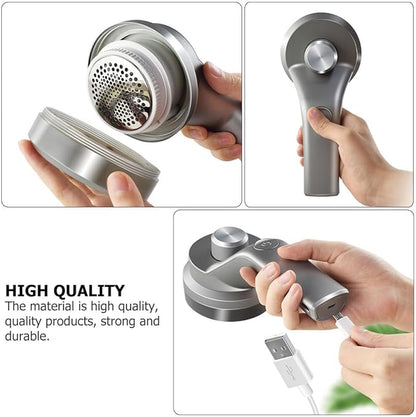 Baluue Rechargeable Fabric Shaver and Electric Hair Ball Trimmer Portable Lint Remover for Sweaters Clothes Fuzz Pills Removal Small Portable USB Charging